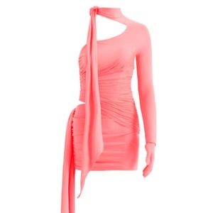 Mugler x H&M - Knot Detail One Shoulder Dress